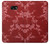 S3817 Motif de fleurs de cerisier floral rouge Etui Coque Housse pour Samsung Galaxy A3 (2017)