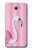 S3805 Flamant Rose Pastel Etui Coque Housse pour Samsung Galaxy J7 Prime (SM-G610F)