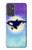 S3807 Killer Whale Orca Lune Pastel Fantaisie Etui Coque Housse pour Samsung Galaxy Quantum 2