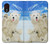 S3794 Ours polaire arctique amoureux de la peinture de phoque Etui Coque Housse pour Samsung Galaxy Xcover 5