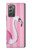 S3805 Flamant Rose Pastel Etui Coque Housse pour Samsung Galaxy Z Fold2 5G