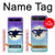 S3807 Killer Whale Orca Lune Pastel Fantaisie Etui Coque Housse pour Samsung Galaxy Z Flip 5G