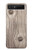 S3822 Graphique de la texture du bois imprimé Etui Coque Housse pour Samsung Galaxy Z Flip 5G