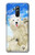 S3794 Ours polaire arctique amoureux de la peinture de phoque Etui Coque Housse pour Huawei Mate 20 lite