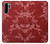 S3817 Motif de fleurs de cerisier floral rouge Etui Coque Housse pour Huawei P30 Pro