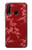 S3817 Motif de fleurs de cerisier floral rouge Etui Coque Housse pour Huawei P30 lite