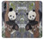 S3793 Peinture de neige mignon bébé panda Etui Coque Housse pour Huawei Honor 10 Lite, Huawei P Smart 2019