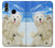 S3794 Ours polaire arctique amoureux de la peinture de phoque Etui Coque Housse pour Huawei Honor 10 Lite, Huawei P Smart 2019