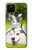 S3795 Peinture Husky Sibérien Ludique Chaton Grincheux Etui Coque Housse pour Google Pixel 5