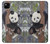 S3793 Peinture de neige mignon bébé panda Etui Coque Housse pour Google Pixel 4a