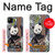S3793 Peinture de neige mignon bébé panda Etui Coque Housse pour Google Pixel 4a