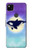 S3807 Killer Whale Orca Lune Pastel Fantaisie Etui Coque Housse pour Google Pixel 4a