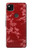 S3817 Motif de fleurs de cerisier floral rouge Etui Coque Housse pour Google Pixel 4a