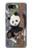 S3793 Peinture de neige mignon bébé panda Etui Coque Housse pour Google Pixel 3