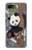 S3793 Peinture de neige mignon bébé panda Etui Coque Housse pour Google Pixel 3 XL