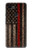 S3804 Graphique de drapeau de ligne rouge en métal de pompier Etui Coque Housse pour Google Pixel 3 XL