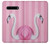S3805 Flamant Rose Pastel Etui Coque Housse pour LG V60 ThinQ 5G