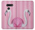 S3805 Flamant Rose Pastel Etui Coque Housse pour LG G8 ThinQ