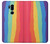 S3799 Arc-en-ciel aquarelle vertical mignon Etui Coque Housse pour LG G7 ThinQ