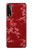 S3817 Motif de fleurs de cerisier floral rouge Etui Coque Housse pour LG Stylo 7 5G