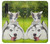 S3795 Peinture Husky Sibérien Ludique Chaton Grincheux Etui Coque Housse pour LG Velvet