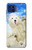 S3794 Ours polaire arctique amoureux de la peinture de phoque Etui Coque Housse pour Motorola One 5G