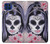 S3821 Sugar Skull Steampunk Fille Gothique Etui Coque Housse pour Motorola One 5G