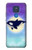 S3807 Killer Whale Orca Lune Pastel Fantaisie Etui Coque Housse pour Motorola Moto G Play (2021)