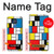 S3814 Composition de dessin au trait Piet Mondrian Etui Coque Housse pour Motorola Moto G Play (2021)