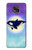 S3807 Killer Whale Orca Lune Pastel Fantaisie Etui Coque Housse pour Motorola Moto G Power (2021)
