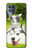 S3795 Peinture Husky Sibérien Ludique Chaton Grincheux Etui Coque Housse pour Motorola Moto G100
