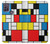 S3814 Composition de dessin au trait Piet Mondrian Etui Coque Housse pour Motorola Moto G10 Power