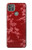 S3817 Motif de fleurs de cerisier floral rouge Etui Coque Housse pour Motorola Moto G9 Power