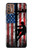 S3803 Électricien monteur de lignes drapeau américain Etui Coque Housse pour Motorola Moto G9 Plus