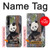 S3793 Peinture de neige mignon bébé panda Etui Coque Housse pour Motorola Moto G8 Power