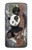 S3793 Peinture de neige mignon bébé panda Etui Coque Housse pour Motorola Moto G7 Play