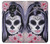 S3821 Sugar Skull Steampunk Fille Gothique Etui Coque Housse pour Motorola Moto G7 Power