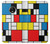 S3814 Composition de dessin au trait Piet Mondrian Etui Coque Housse pour Motorola Moto G5 Plus
