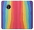 S3799 Arc-en-ciel aquarelle vertical mignon Etui Coque Housse pour Motorola Moto G5