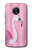 S3805 Flamant Rose Pastel Etui Coque Housse pour Motorola Moto G5