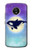 S3807 Killer Whale Orca Lune Pastel Fantaisie Etui Coque Housse pour Motorola Moto G5