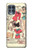 S3820 Poupée de papier de mode de cow-girl vintage Etui Coque Housse pour Motorola Edge S