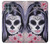 S3821 Sugar Skull Steampunk Fille Gothique Etui Coque Housse pour Motorola Edge S