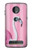 S3805 Flamant Rose Pastel Etui Coque Housse pour Motorola Moto Z3, Z3 Play