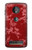 S3817 Motif de fleurs de cerisier floral rouge Etui Coque Housse pour Motorola Moto Z3, Z3 Play