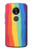 S3799 Arc-en-ciel aquarelle vertical mignon Etui Coque Housse pour Motorola Moto E5 Plus