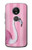 S3805 Flamant Rose Pastel Etui Coque Housse pour Motorola Moto E5 Plus