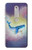 S3802 Rêve Baleine Pastel Fantaisie Etui Coque Housse pour Nokia 6.1, Nokia 6 2018