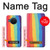 S3799 Arc-en-ciel aquarelle vertical mignon Etui Coque Housse pour Nokia X20