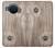 S3822 Graphique de la texture du bois imprimé Etui Coque Housse pour Nokia X20